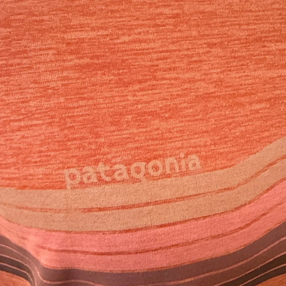 Patagonia Orange Wave Graphic Tee - Picture 5 of 6